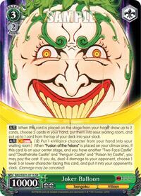 Joker Balloon SR waifu card — Weiss Schwarz