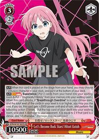 Hitori Gotoh RR waifu card — Weiss Schwarz