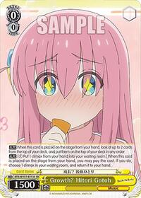 Growth? Hitori Gotoh SR waifu card — Weiss Schwarz
