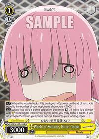 Hitori Gotoh U waifu card — Weiss Schwarz