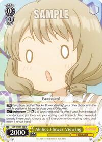 Akiho: Flower Viewing C waifu card — Weiss Schwarz