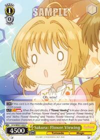 Sakura: Flower Viewing C waifu card — Weiss Schwarz