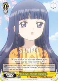 Tomoyo: Flower Viewing C waifu card — Weiss Schwarz