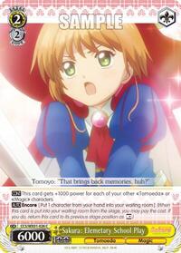 Sakura: Elemetary School Play C waifu card — Weiss Schwarz