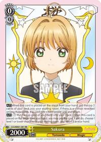 Sakura RR waifu card — Weiss Schwarz