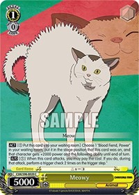 Meowy C waifu card — Weiss Schwarz