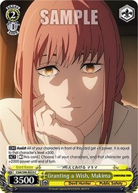Makima C waifu card — Weiss Schwarz