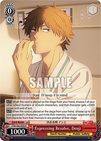 Denji R waifu card — Weiss Schwarz