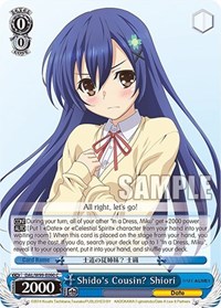 Shido's Cousin? Shiori C waifu card — Weiss Schwarz