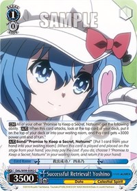 Yoshino C waifu card — Weiss Schwarz