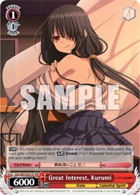 Kurumi (BSF Hot-Stamp) Promo waifu card — Weiss Schwarz