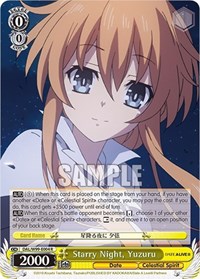 Yuzuru R waifu card — Weiss Schwarz