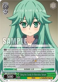 Natsumi R waifu card — Weiss Schwarz