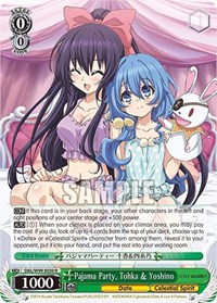 Tohka & Yoshino R waifu card — Weiss Schwarz