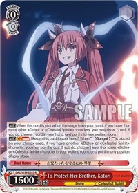 Kotori R waifu card — Weiss Schwarz