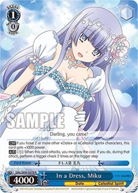 Miku R waifu card — Weiss Schwarz