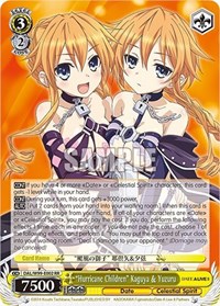 "Hurricane Children" Kaguya & Yuzuru RR waifu card — Weiss Schwarz