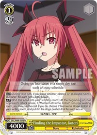 Kotori U waifu card — Weiss Schwarz