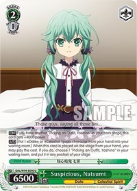 Natsumi U waifu card — Weiss Schwarz