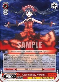 Kurumi U waifu card — Weiss Schwarz