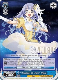 ""Shaddai El Chai"" Miku U waifu card — Weiss Schwarz