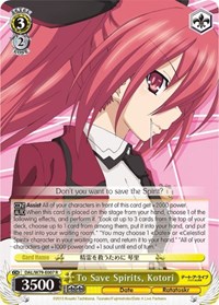 Kotori R waifu card — Weiss Schwarz