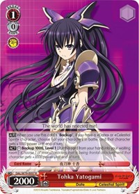 Tohka Yatogami R waifu card — Weiss Schwarz