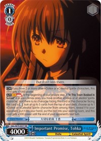 Tohka RR waifu card — Weiss Schwarz