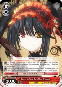 Kurumi (SR) SR waifu card — Weiss Schwarz