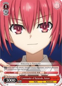 Kotori TrialDeck waifu card — Weiss Schwarz