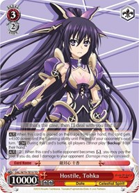 Tohka TrialDeck waifu card — Weiss Schwarz