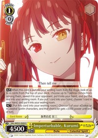 Kurumi (Parallel Foil) R waifu card — Weiss Schwarz
