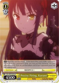 Kurumi (Parallel Foil) U waifu card — Weiss Schwarz