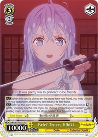 Hibiki (Parallel Foil) U waifu card — Weiss Schwarz