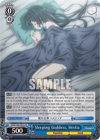 Hestia Promo waifu card — Weiss Schwarz