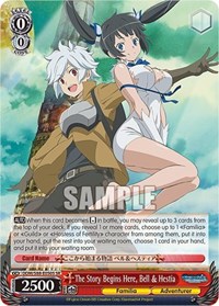 Bell & Hestia SR waifu card — Weiss Schwarz