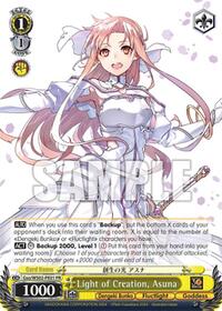 Asuna Promo waifu card — Weiss Schwarz