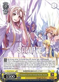Asuna R waifu card — Weiss Schwarz
