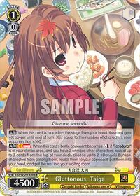 Taiga R waifu card — Weiss Schwarz