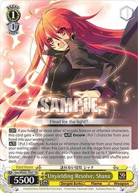 Shana TrialDeck waifu card — Weiss Schwarz