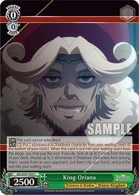 King Oriana C waifu card — Weiss Schwarz