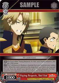 Skel Etal C waifu card — Weiss Schwarz