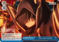 Press the Attack RRR waifu card — Weiss Schwarz