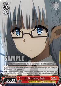 Beta RRR waifu card — Weiss Schwarz