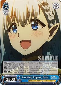 Beta (SR) SR waifu card — Weiss Schwarz