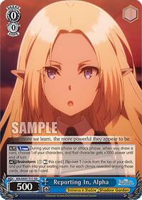 Alpha TrialDeck waifu card — Weiss Schwarz