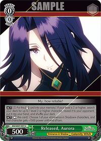 Aurora U waifu card — Weiss Schwarz