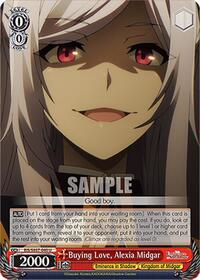 Alexia Midgar U waifu card — Weiss Schwarz