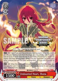 Shana Promo waifu card — Weiss Schwarz