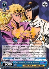 Giorno & Bucciarati Promo waifu card — Weiss Schwarz